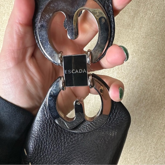 Escada Leather Eluna Shoulder Bag - Picture 2 of 5